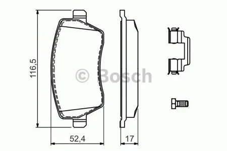 BOSCH 0986494592 Колодки торм.