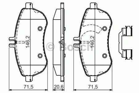 BOSCH 0986494593 Колодки торм.