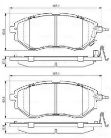 BOSCH 0986494679 Колодки торм.