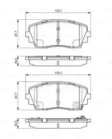 BOSCH 0986494688 Колодки тормозные дисковые