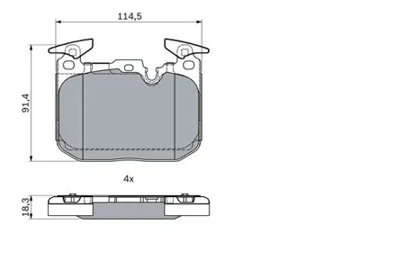 BOSCH 0986494947 Колодки торм.