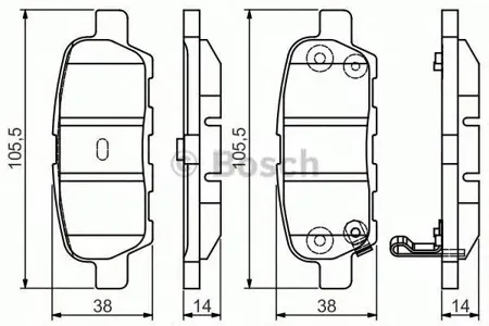 BOSCH 0986495089 0 986 495 089 колодки дисковые задние Nissan Murano/X-Trail 2.0-3.5 03>