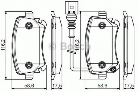 BOSCH 0986495094 Колодки торм.