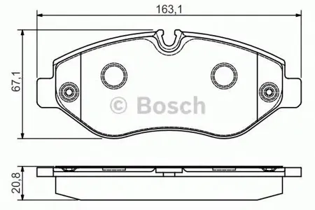 BOSCH 0986495098 Колодки торм.