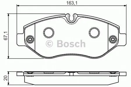 BOSCH 0986495113 Колодки торм. пер.