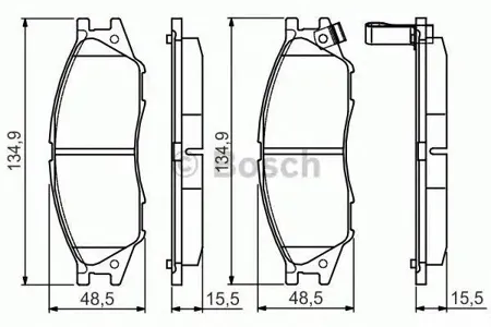 BOSCH 0986495146 Колодки торм.