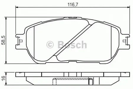 BOSCH 0986495160 Колодки торм.