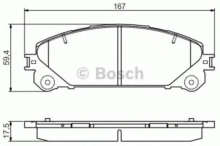 BOSCH 0986495169 0 986 495 169 колодки дисковые передние Lexus RX/NX 3.5 09>
