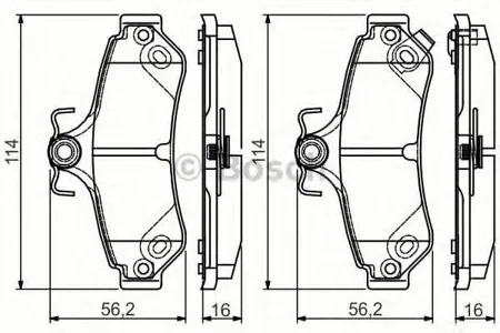 BOSCH 0986495173 Колодки торм.
