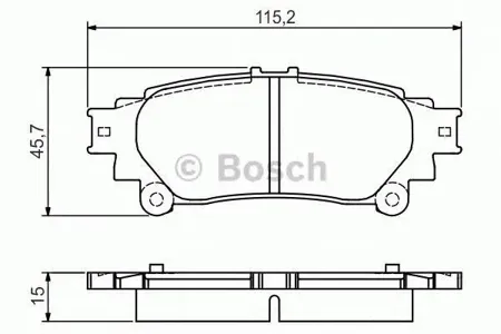 BOSCH 0986495174 Колодки торм.