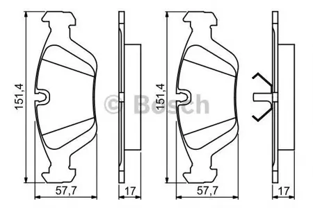BOSCH 0986495229 Колодки торм.