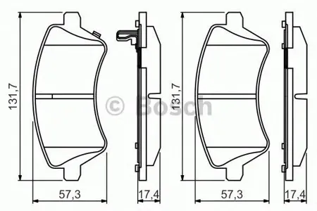 BOSCH 0986495243 Колодки торм.