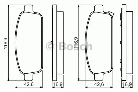 BOSCH 0986495259 Колодки торм.