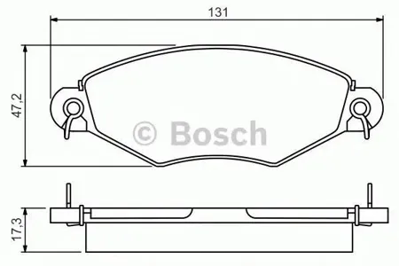 BOSCH 0986495260 Колодки торм.