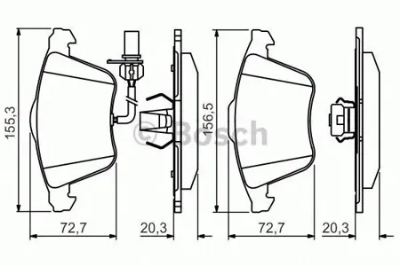 BOSCH 0986495272 0 986 495 272 колодки дисковые передние Audi A6 2.0TFSi-3.0TDi 04>