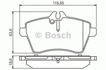 BOSCH 0986495273 Колодки торм.