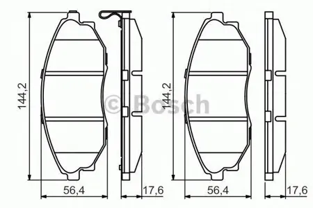 BOSCH 0986495353 Колодки торм.