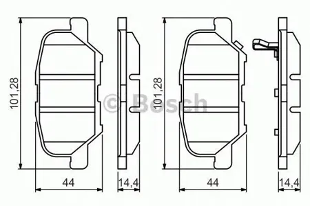 BOSCH 0986495358 Колодки торм.