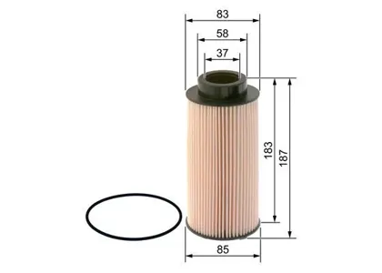 BOSCH 09864B2014 Фильтр топливный