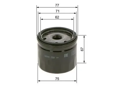 BOSCH 09864B7011 Фильтр масляный