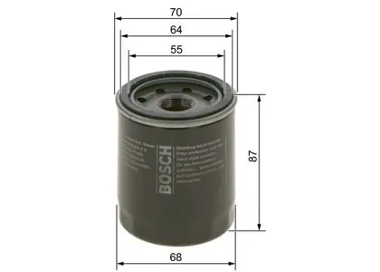 BOSCH 09864B7063 Фильтр масляный двигателя
