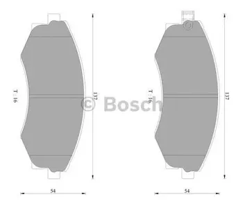 BOSCH 0986AB2067 Колодки торм.
