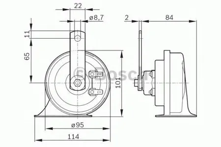 BOSCH 0986AH0502 Сигнал звуковой