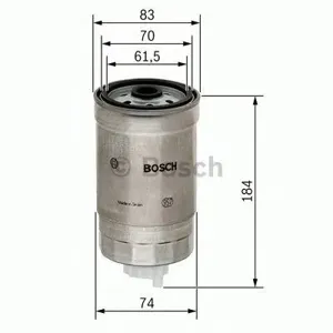 BOSCH 1457434293 Фильтр топливный Fiat Bravo MareaPuntoMultipla 1.9JTD 98>
