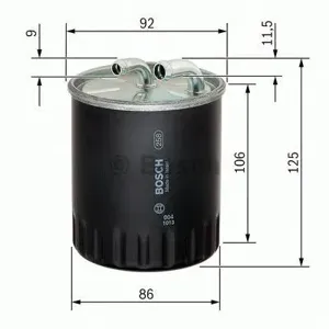 BOSCH 1457434437 Фильтр топливный (дизель)
