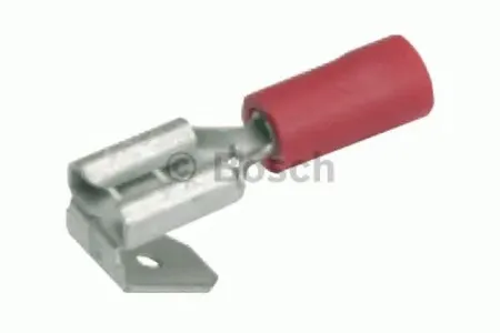 BOSCH 1901360820 соединитель проводов универсальныйплоский штекерный патрон 6.3 мм красный