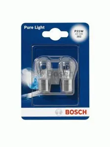 BOSCH 1987301017 Лампа P21W 12V 21W BA15s стопповорот белая в блистере