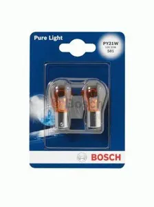 BOSCH 1987301018 Лампа PY21W 12V 21W BAU15s поворот желтая