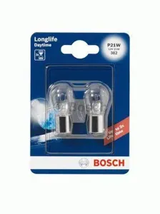 BOSCH 1987301050 Лампа 12V 21W P21W BA15s Long-life в блистере к-кт 2 шт.
