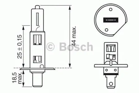 BOSCH 1987302011 Лампа галогенная (H1) 12V 55W P14.5S