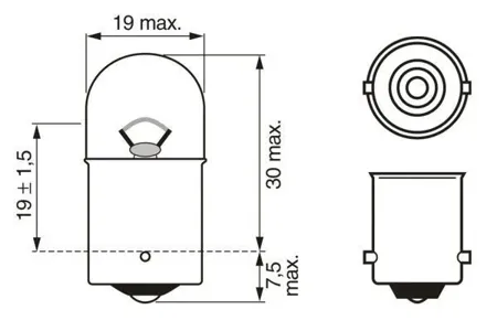 BOSCH 1987302815 Лампа 12v 5w r5w eco (картон 10 шт)