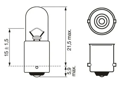 BOSCH 1987302817 Лампа накаливания