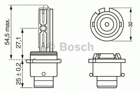 BOSCH 1987302903 Лампа XENON (D2R) 35W P32d-3