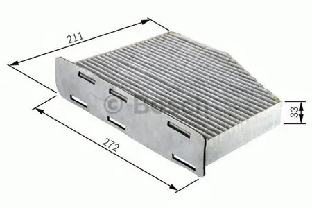 BOSCH 1987432097 Фильтр салона Audi A3, VW Golf V Touran Caddy , Skoda Octavia 03>