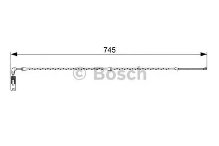 BOSCH 1987473000 Датчик износа тормозных колодок пер.