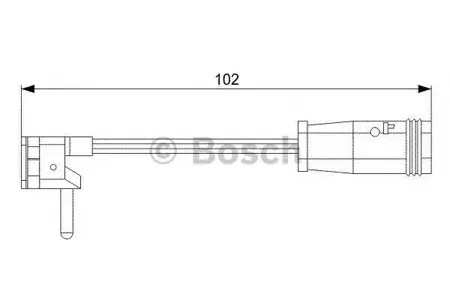 BOSCH 1987473019 Датчик износа тормозных колодок передний левый L=102 Mercedes W211S211 02>