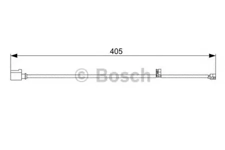BOSCH 1987473025 Датчик износа тормозных колодок =GIC257 [95561236550] пер Porsche Cayenne Turbo S 4.8 07>L=255