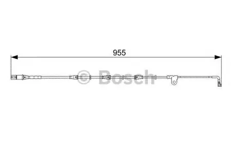 BOSCH 1987473028 Датчик износа торм.колод пер (955mm)