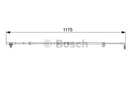 BOSCH 1987473032 Датчик износа тормозных колодок перед. Land Rover Discovery III 04> L=1175