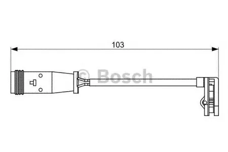 BOSCH 1987473037 Датчик износа тормозных колодок передних L=103 Mercedes Sprinter 06> Viano Vito 03>, VW Crafter 06>