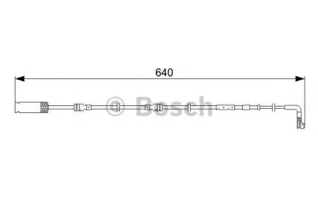 BOSCH 1987473045 Датчик износа тормозных колодок передних L=640 BMW E81E82E87E88E90-E93 all 04>