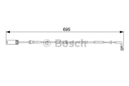 BOSCH 1987473050 Датчик износа торм.колодок
