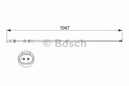 BOSCH 1987473512 Датчик износа задних колодок L=1047 BMW X1E90E91E92 4WD 05>