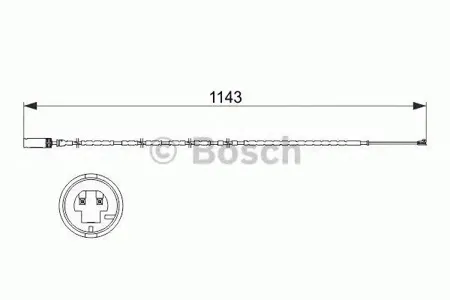 BOSCH 1987473517 датчик износа тормозных колодок задних L=1143 BMW E84 all 09>