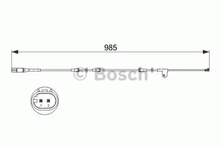 BOSCH 1987473520 Датчик износа тормозных колодок передних L985 BMW X5X6 08>