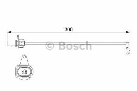 BOSCH 1987474505 Датчик износа пер.торм.колодок A4/A5/Q5 08-/A6/A7